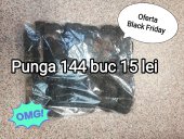 Punga 144 buc trandafiri spuma de 2 cm negrii