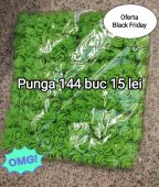 Punga 144 buc trandafiri spuma de 2 cm verde