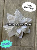 Punga 50 craciunite albe