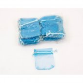 Saculeti Organza Dreptunghiulari 9cm/12cm 100/Set Bleu