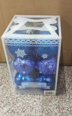 Set 12 globuri 4 cm Albastru