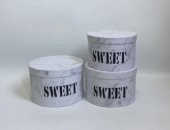 Set 3 cutii Rotunde Sweet