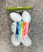 Set 6 oua de colorat cu carioci