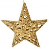 Set Ornamente Craciun Stele Aurii 10cm - 4buc