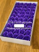 Trandafiri de Sapun Parfumati 5cm Deep purple