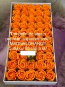 Trandafiri de Sapun Parfumati 5cm Mandarin Orange