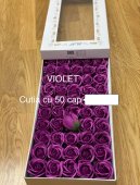 Trandafiri de Sapun Parfumati 5cm Violet
